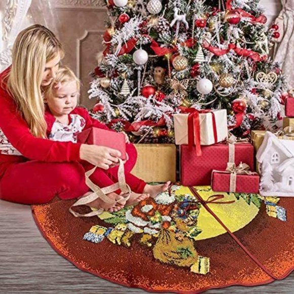 HENSOTRUE 51 Inch Christmas Tree Skirt ๐
๐๐ NEW!!! - Picture 3 of 12